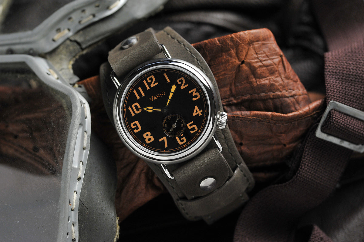 Vario 1918 Trench Black Dial Orange Lume