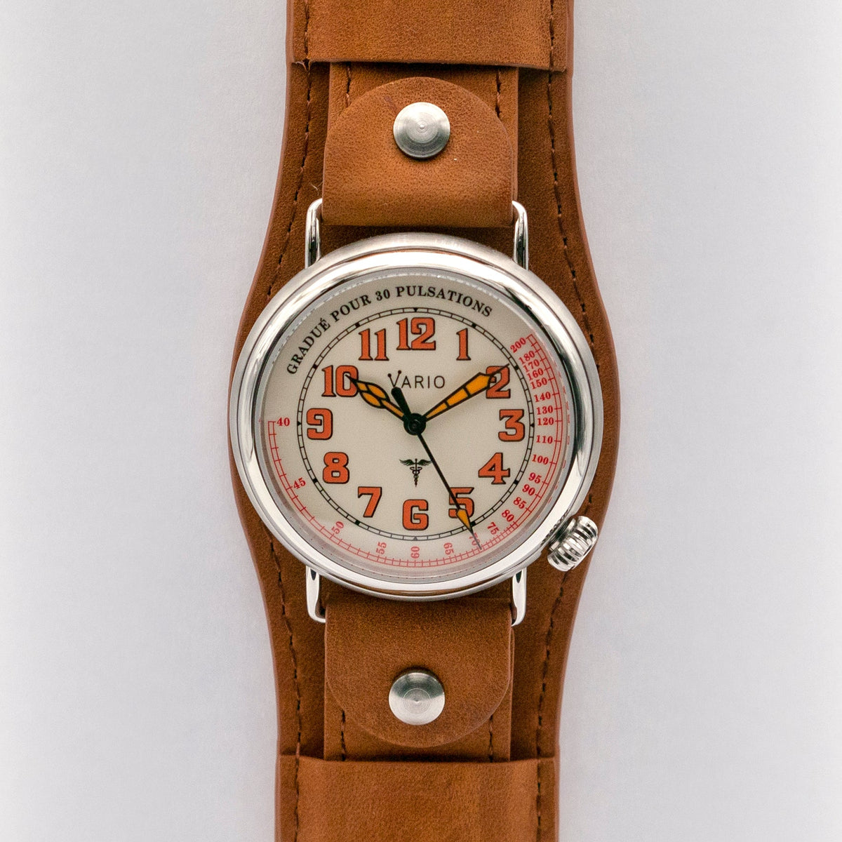 Vario 1918 Medic Cream Dial Orange Lume