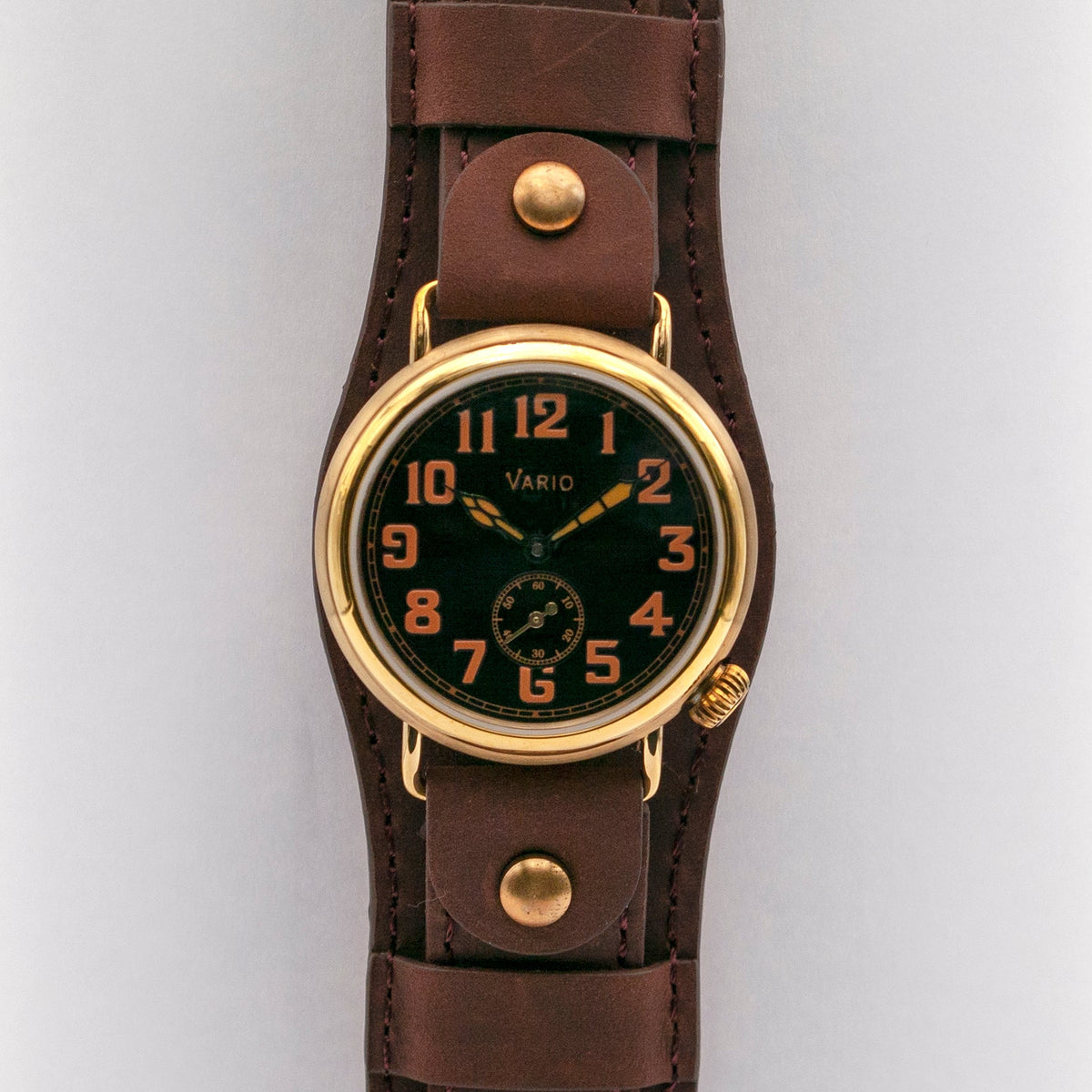 Vario 1918 Trench Brass Black Dial Orange Lume