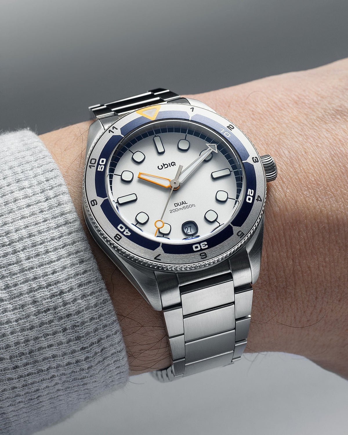 UBIQ Watches DUAL NAVYSILVER Miyota 9015