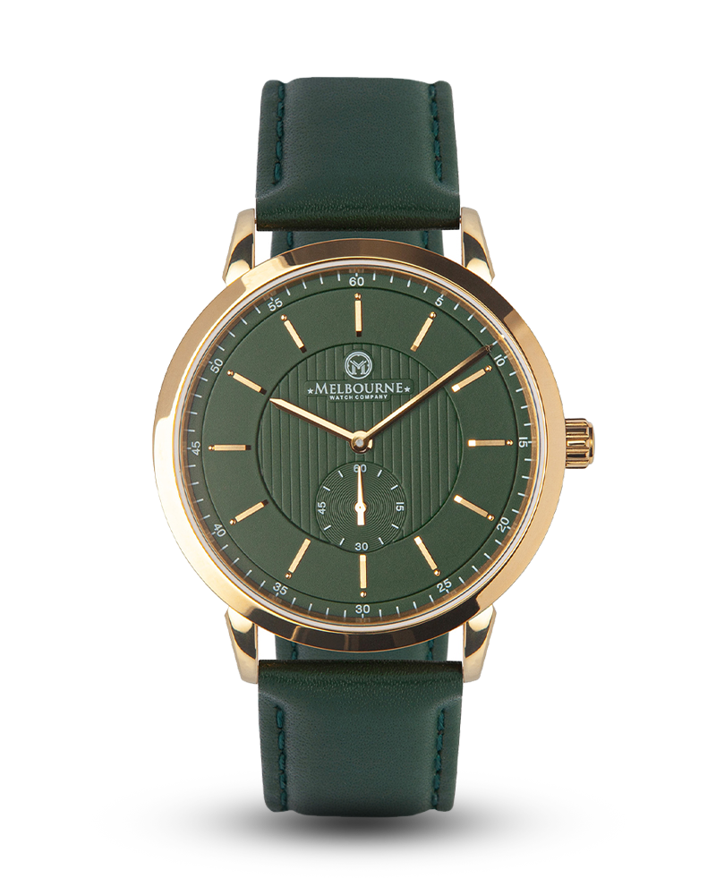 Melbourne Watch Company Flinders Heritage - Green & Gold