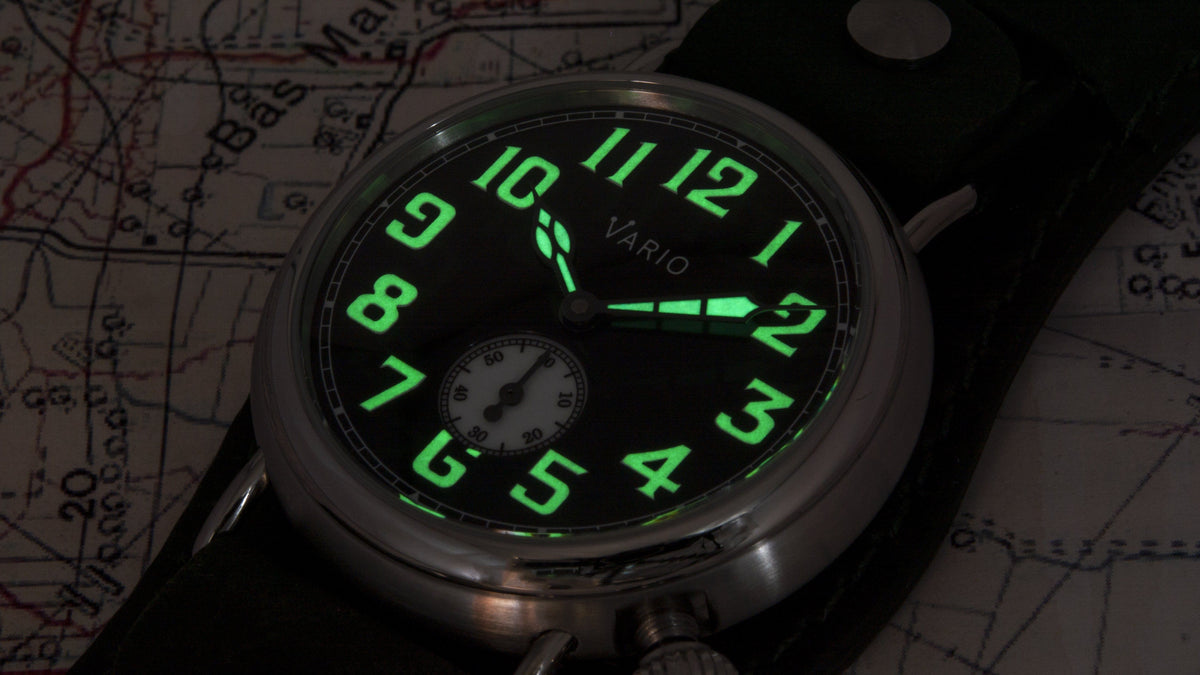 Vario 1918 Trench Grey Dial White Lume
