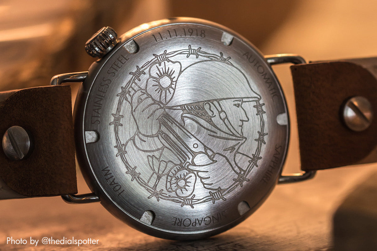 Vario 1918 Trench White Dial White Lume