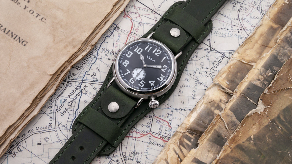 Vario 1918 Trench Black Dial White Lume
