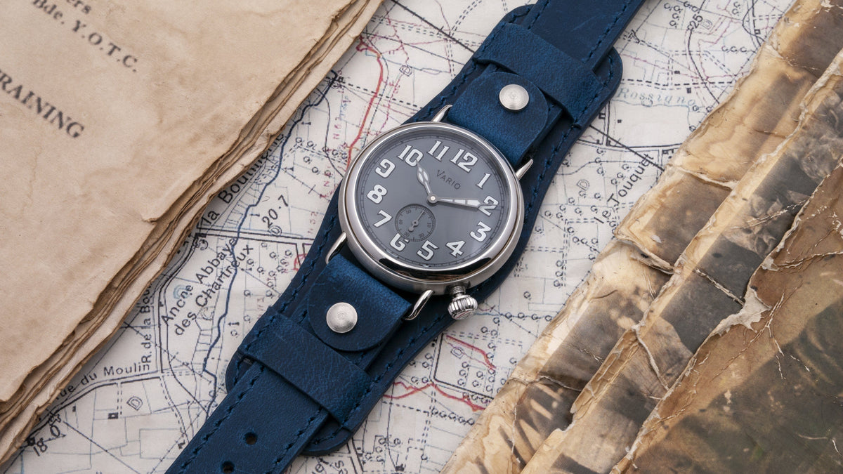 Vario 1918 Trench Grey Dial White Lume