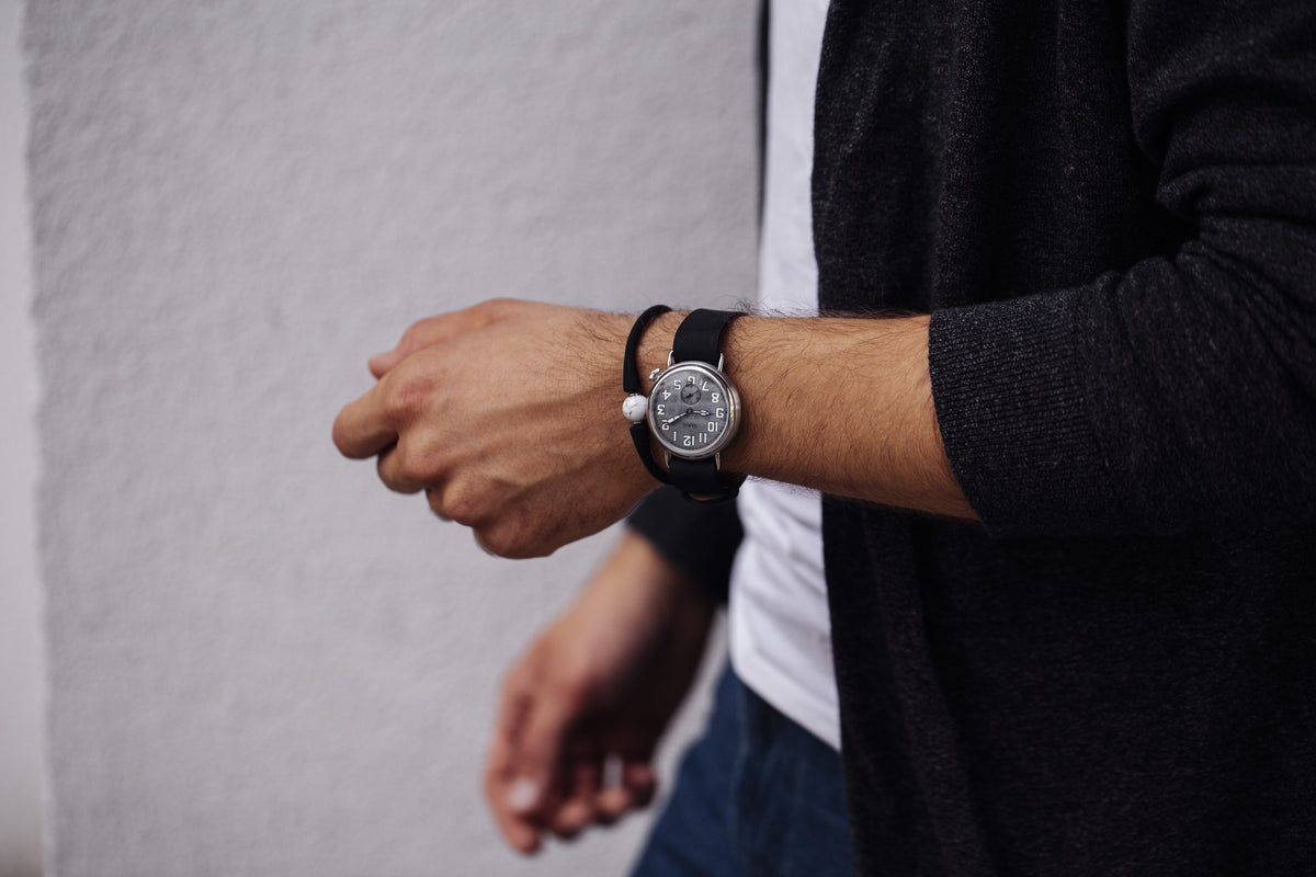 Vario 1918 Trench Grey Dial White Lume