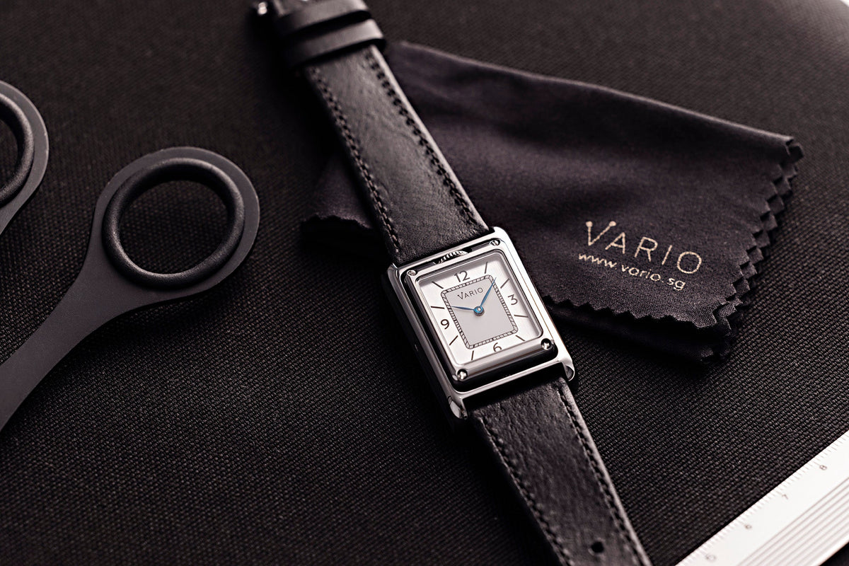 Vario VERSA Reversible Dual Time Silver-White MoP