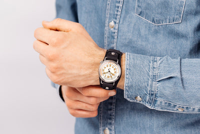 Vario 1918 Medic Cream Dial Orange Lume