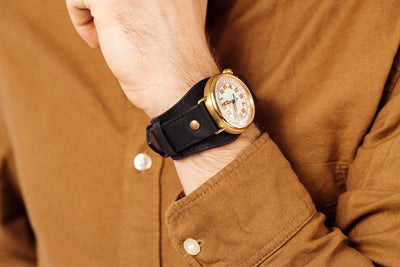 Vario 1918 Medic Brass Cream Dial Orange Lume