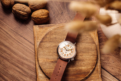 Vario 1918 Medic Cream Dial Orange Lume