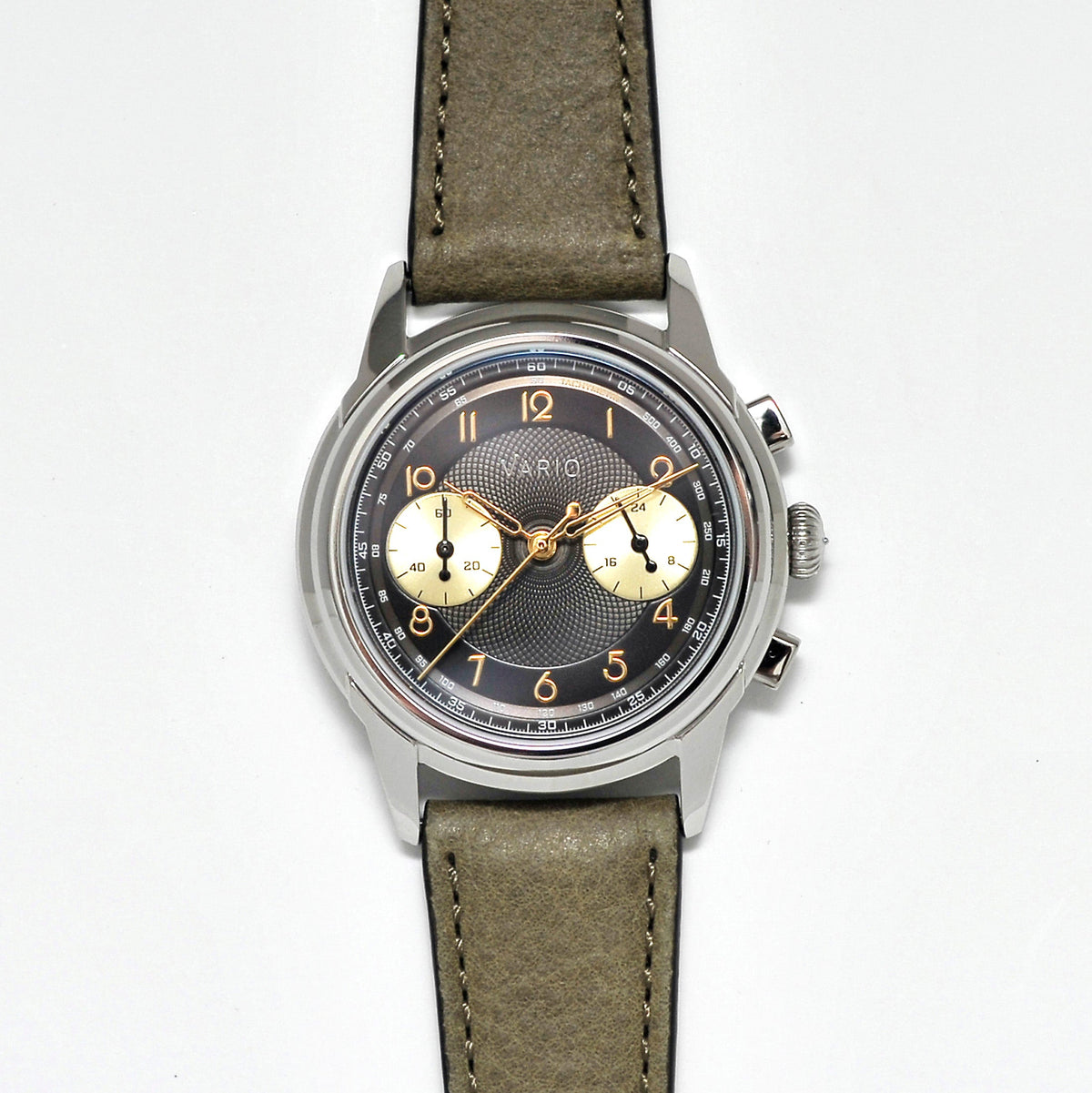 Vario Empire Gunmetal Tuxedo Tachymètre MecaQuartz Chronograph