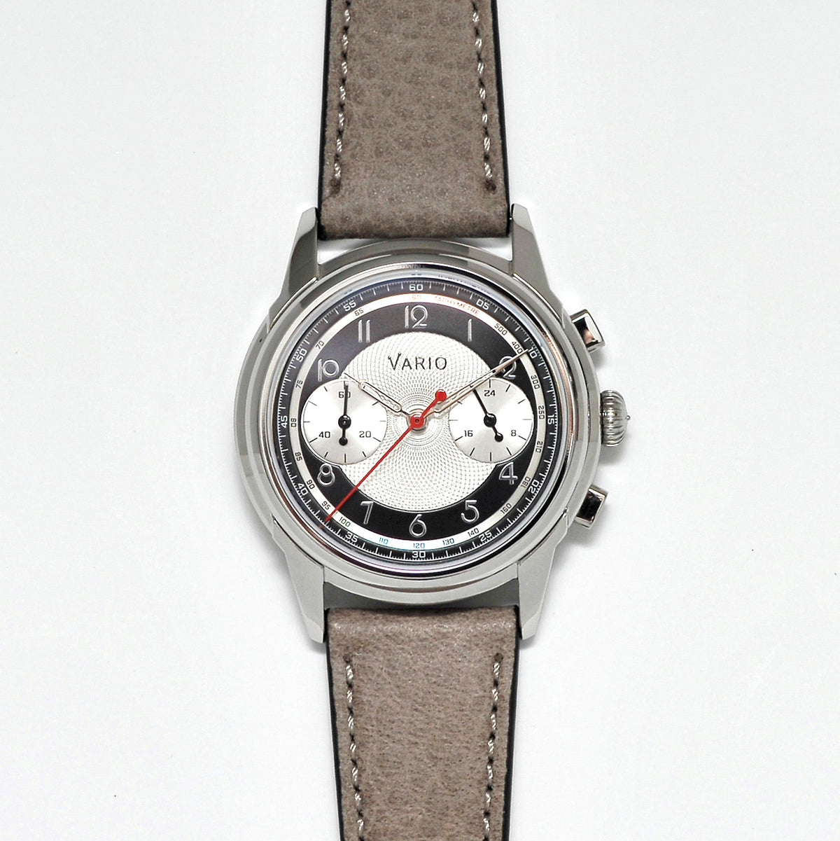 Vario Empire White Tuxedo Tachymètre MecaQuartz Chronograph