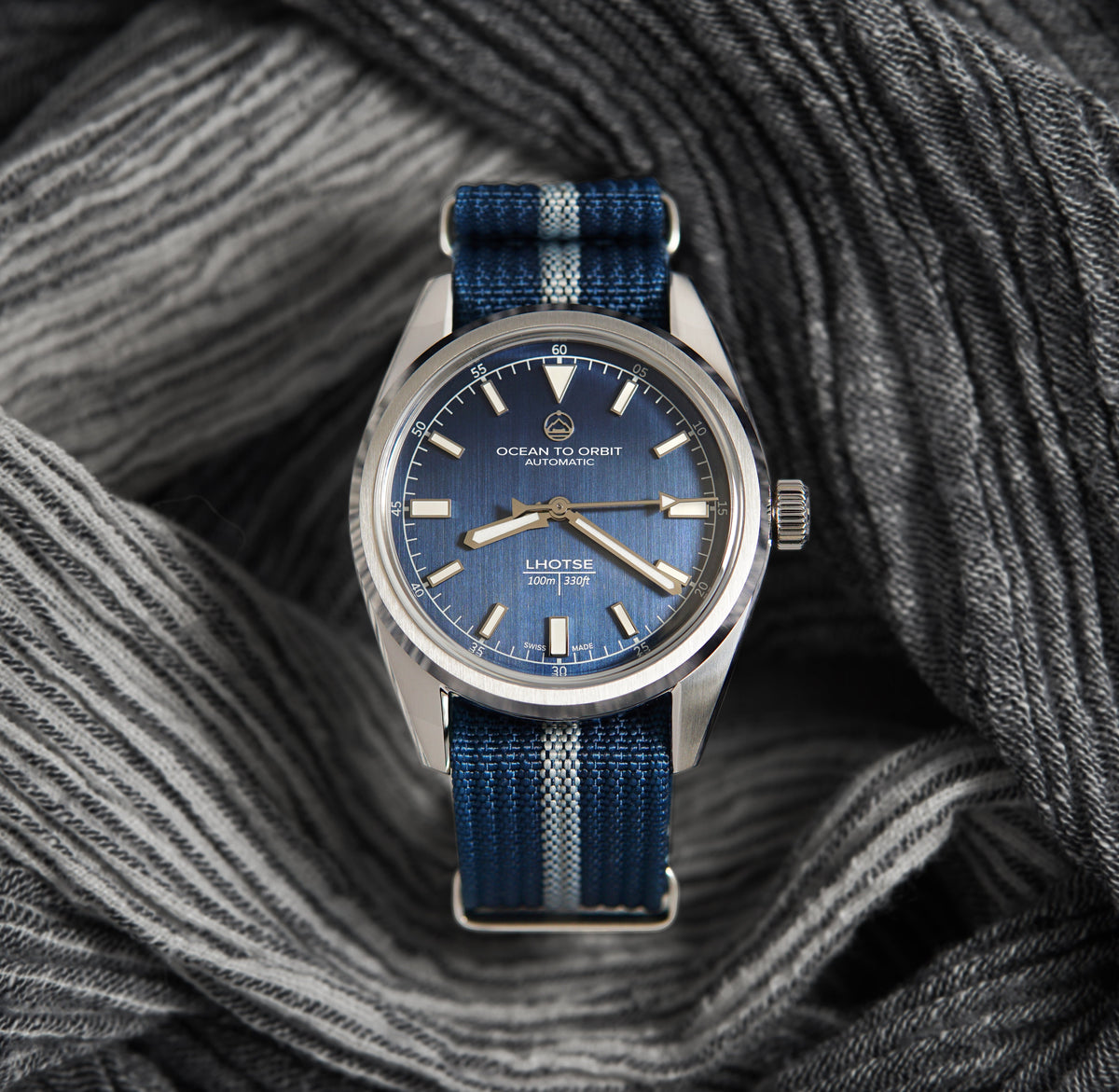 Ocean To Orbit Lhotse Blue Steel 38.5mm Adventure Strap