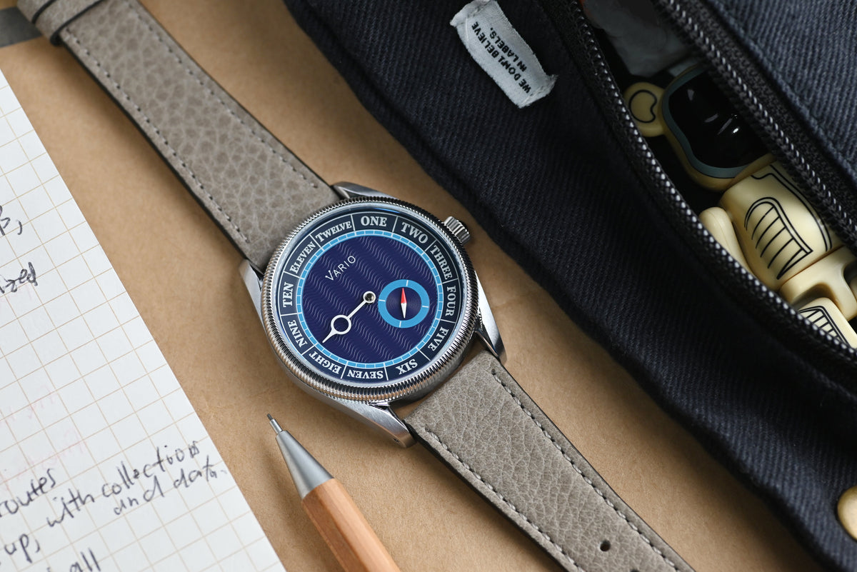 Vario NAVI Single Hand Deep Water Blue Small Seconds Compass