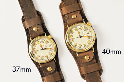 Vario 1918 Pilot Brass Cream Dial Orange Lume
