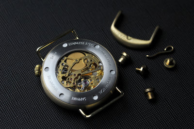 Vario 1918 Pilot Brass Cream Dial Orange Lume