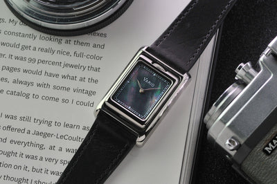 Vario VERSA Reversible Dual Time Silver-Black MoP