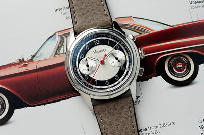 Vario Empire White Tuxedo Tachymètre MecaQuartz Chronograph