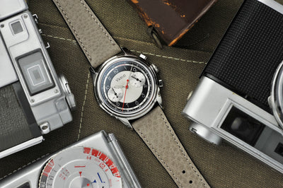 Vario Empire White Tuxedo Tachymètre MecaQuartz Chronograph
