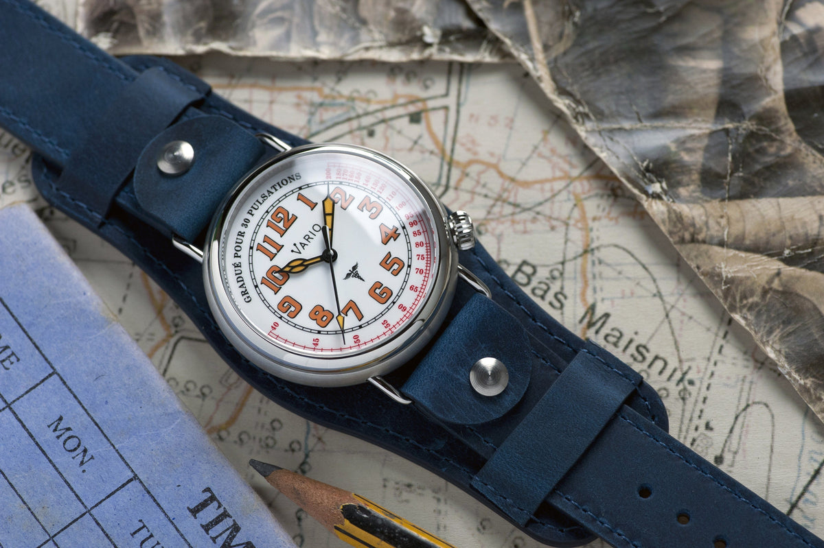Vario 1918 Medic White Dial Orange Lume