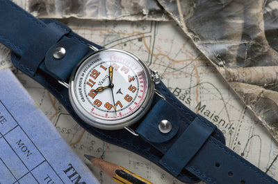 Vario 1918 Medic White Dial Orange Lume