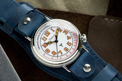 Vario 1918 Medic White Dial Orange Lume