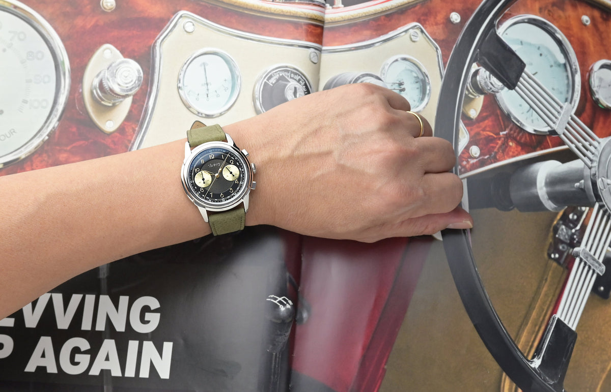 Vario Empire Gunmetal Tuxedo Tachymètre MecaQuartz Chronograph