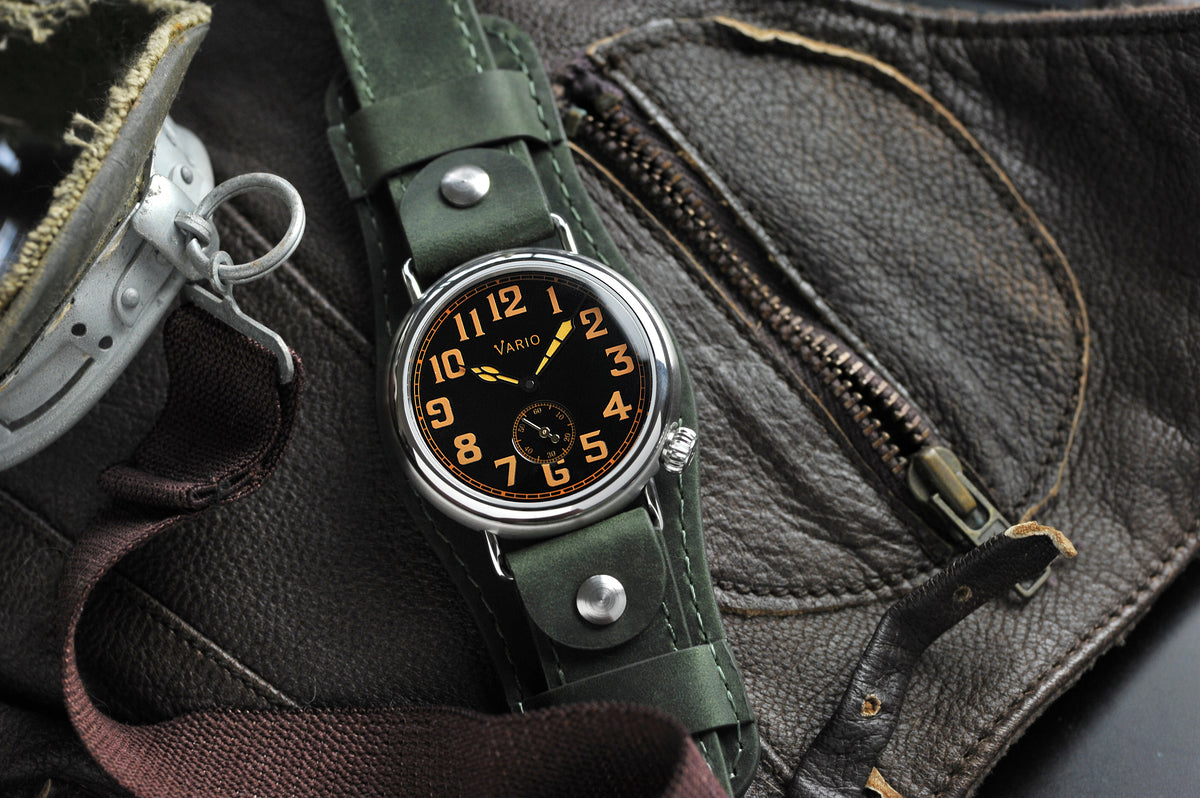 Vario 1918 Trench Black Dial Orange Lume