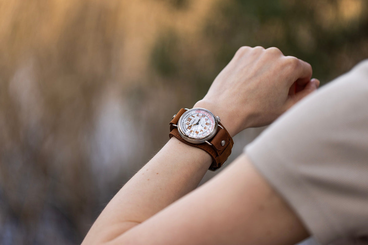 Vario 1918 Medic White Dial Orange Lume