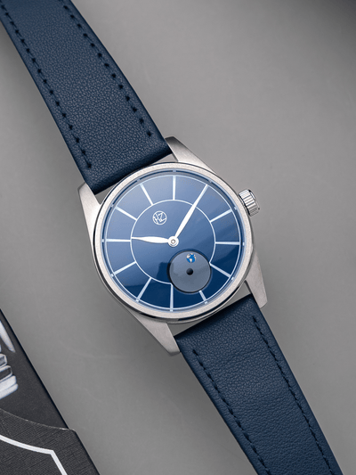 Hz Watches HZ.03 Blue Marble Blue Enamel