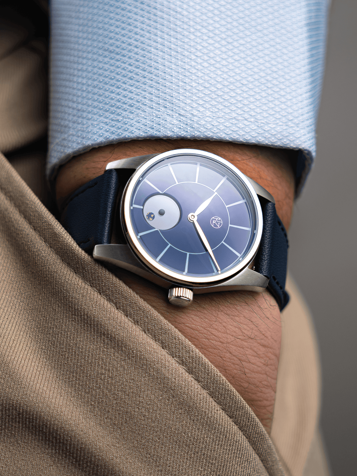 Hz Watches HZ.03 Blue Marble Blue Enamel