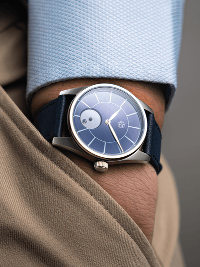Hz Watches HZ.03 Blue Marble Blue Enamel