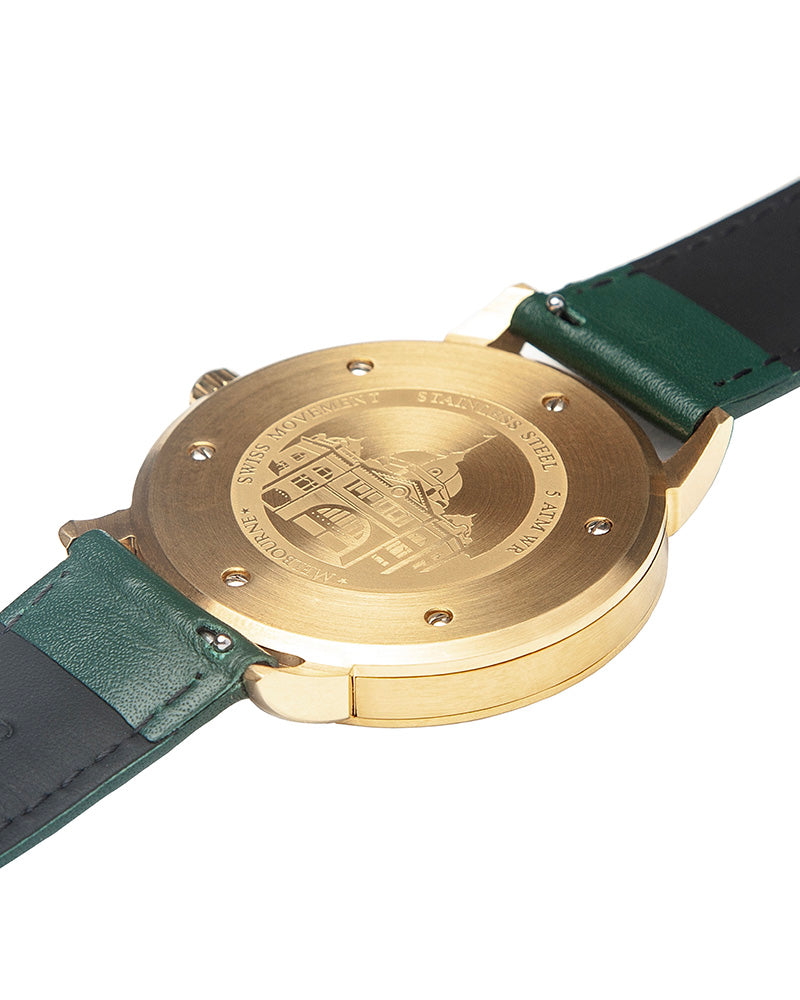 Melbourne Watch Company Flinders Heritage - Green & Gold