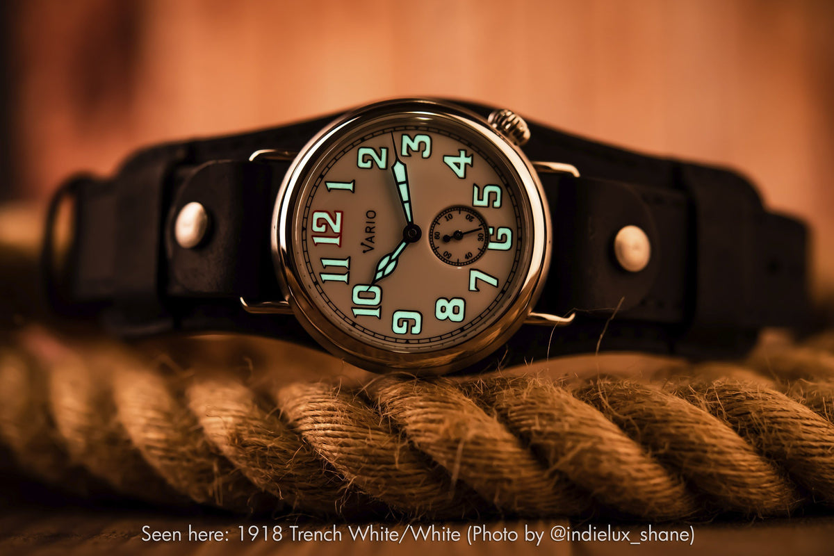 Vario 1918 Trench Black Dial White Lume