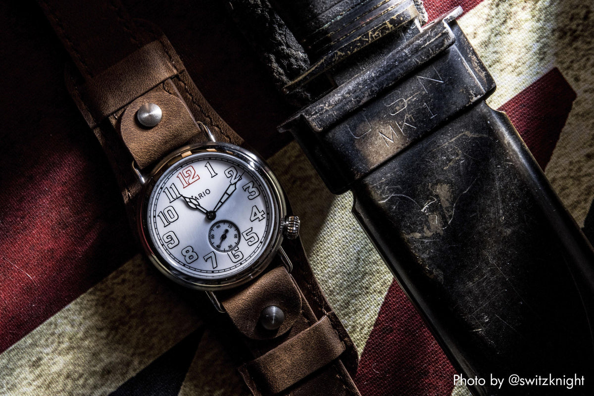 Vario 1918 Trench White Dial White Lume
