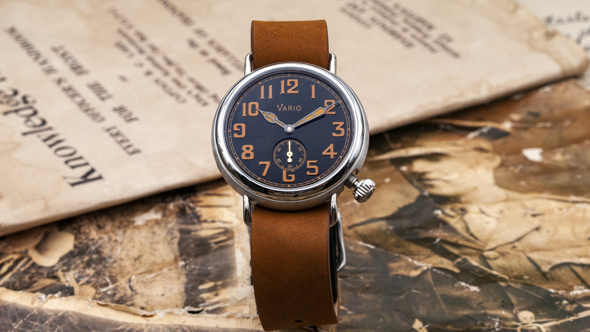 Vario 1918 Trench Black Dial Orange Lume