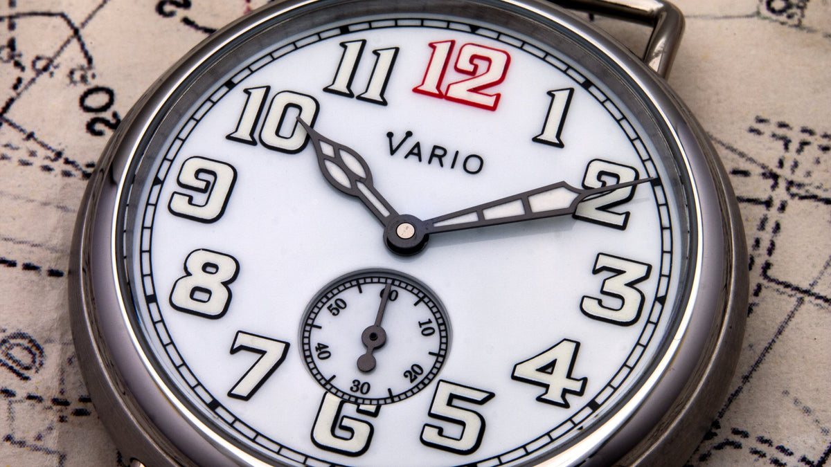 Vario 1918 Trench White Dial White Lume