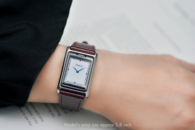 Vario VERSA Reversible Dual Time Gunmetal-White Enamel Quartz