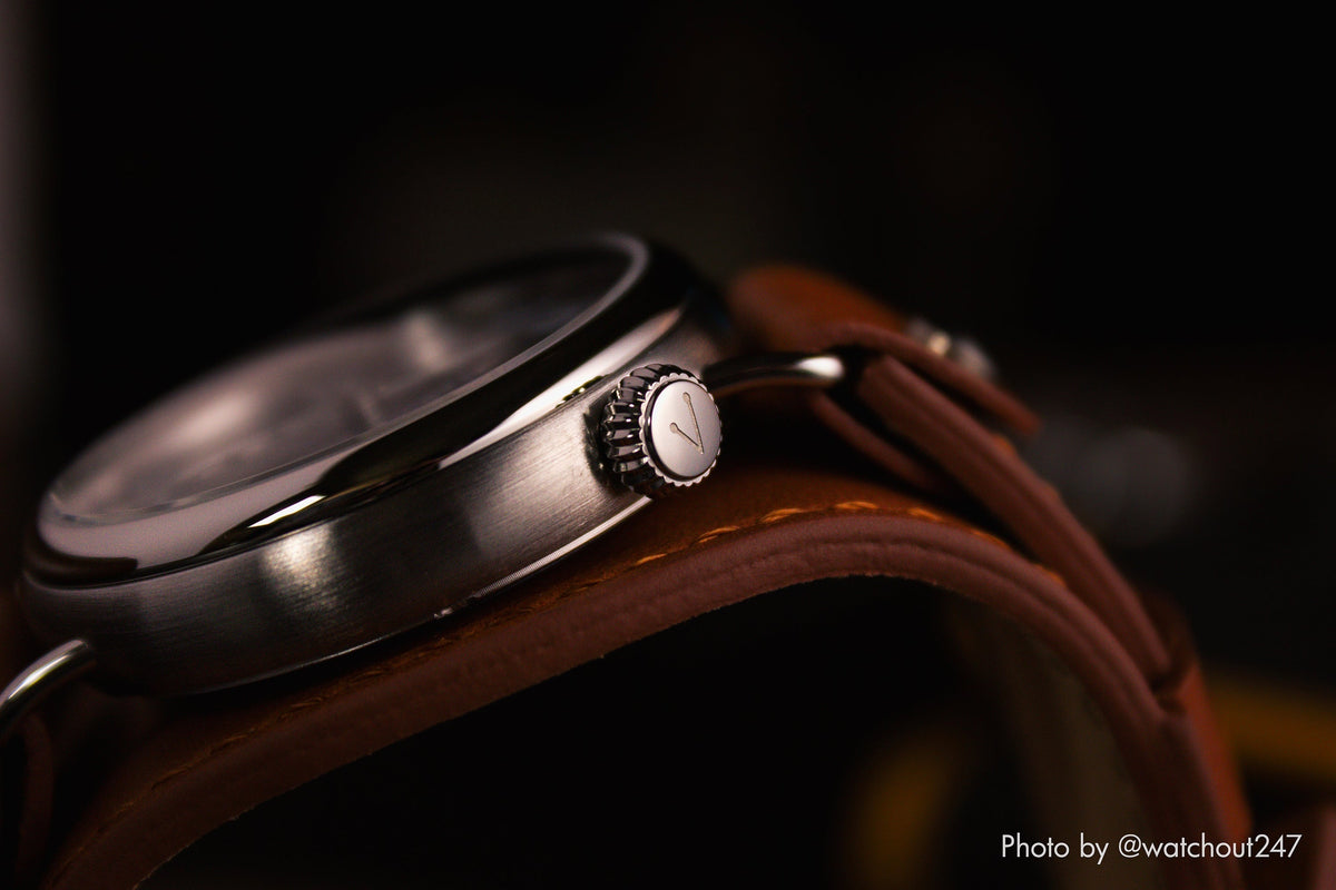 Vario 1918 Pilot White Dial White Lume