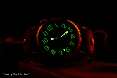 Vario 1918 Pilot Black Dial White Lume