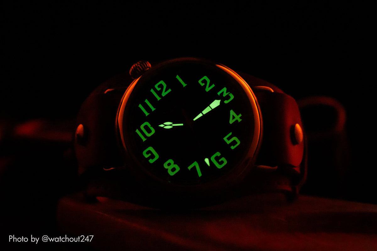 Vario 1918 Pilot Blue Dial White Lume