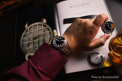 Vario 1918 Pilot Black Dial White Lume